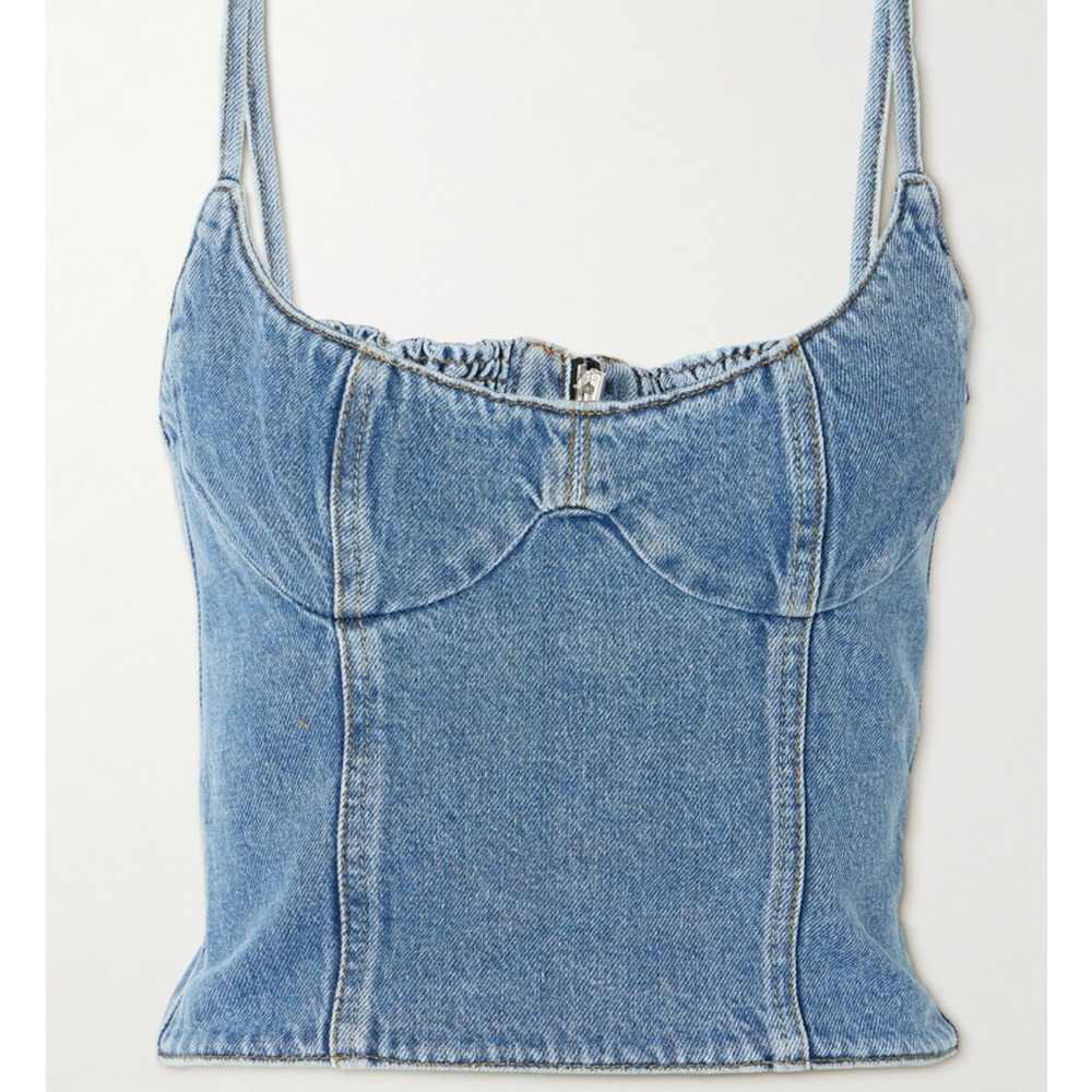 Magda Butrym Cropped Denim Top